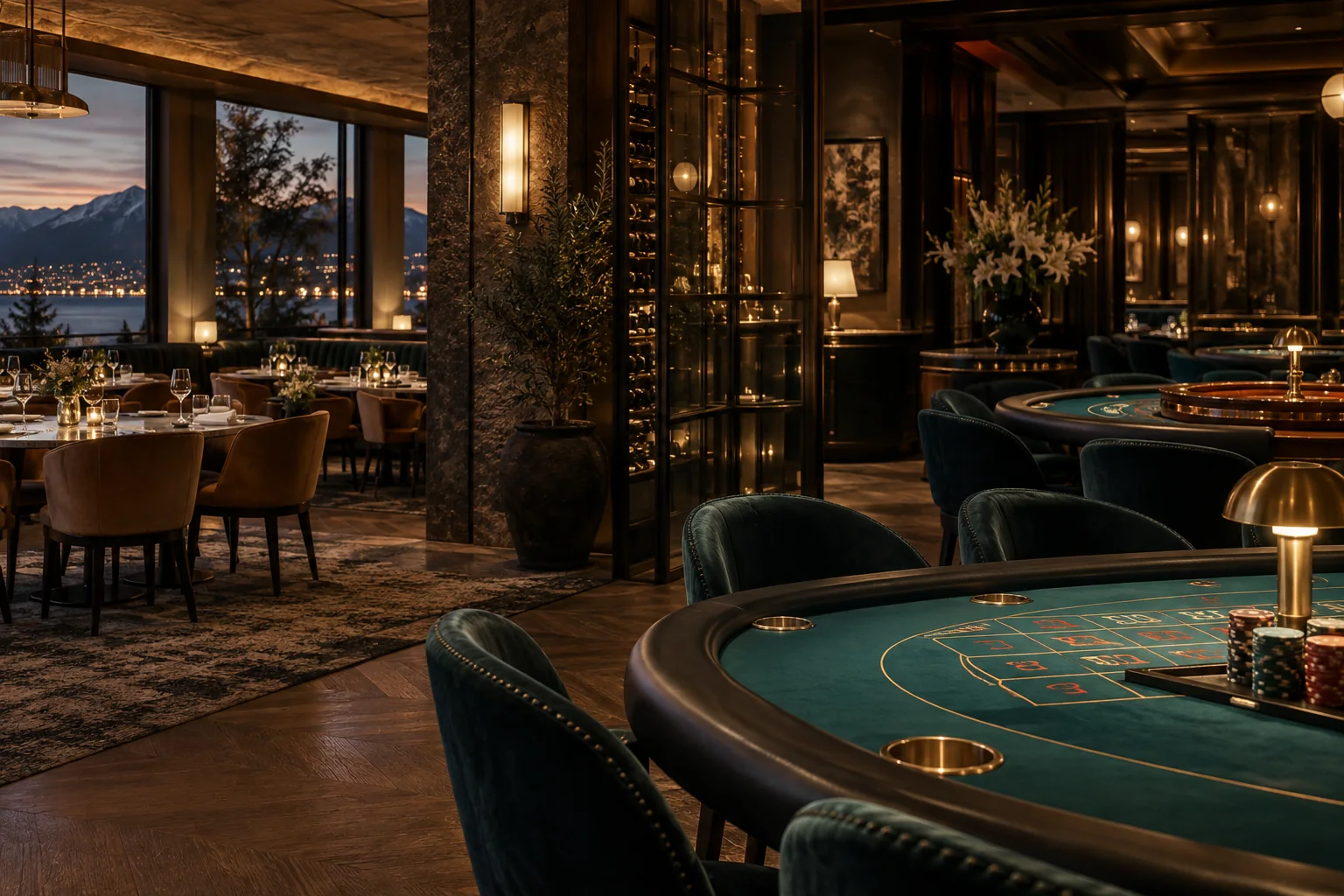 Mesas del casino presencial